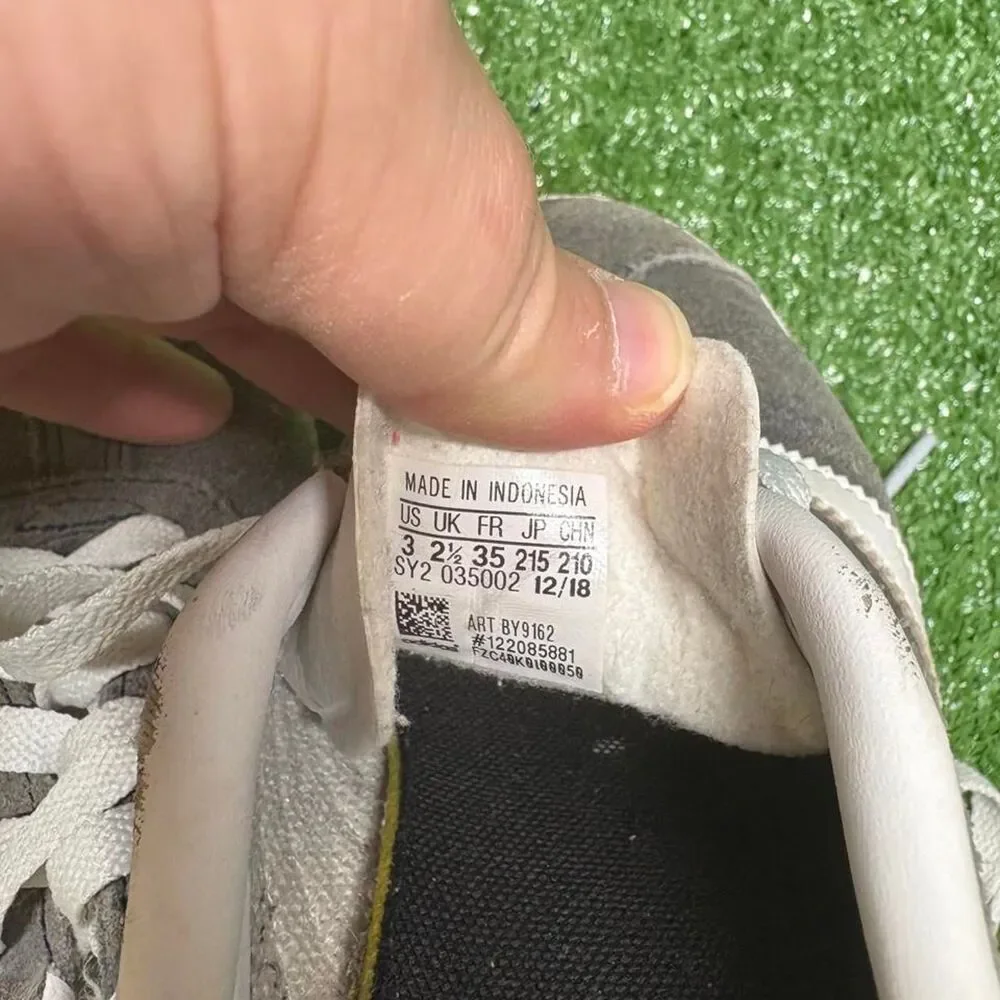 Adidas Grey and White Trainers